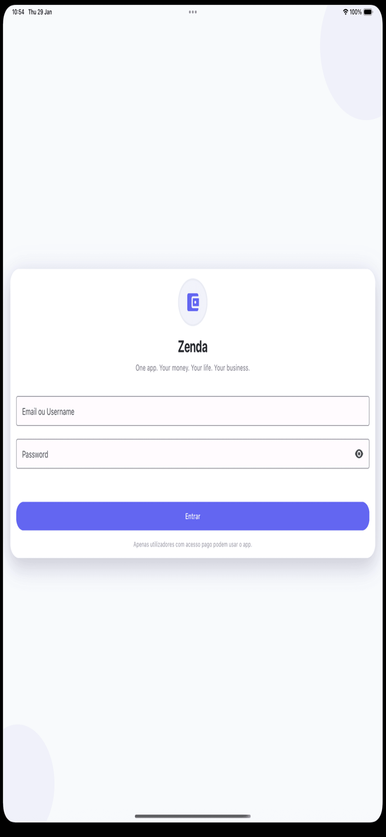 Zenda App Screenshot 1